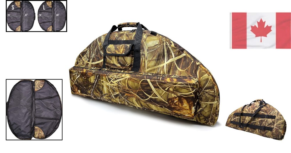 Real Tree Camouflage Compound Bow Case - Zipper Closure & Adjustable Strap