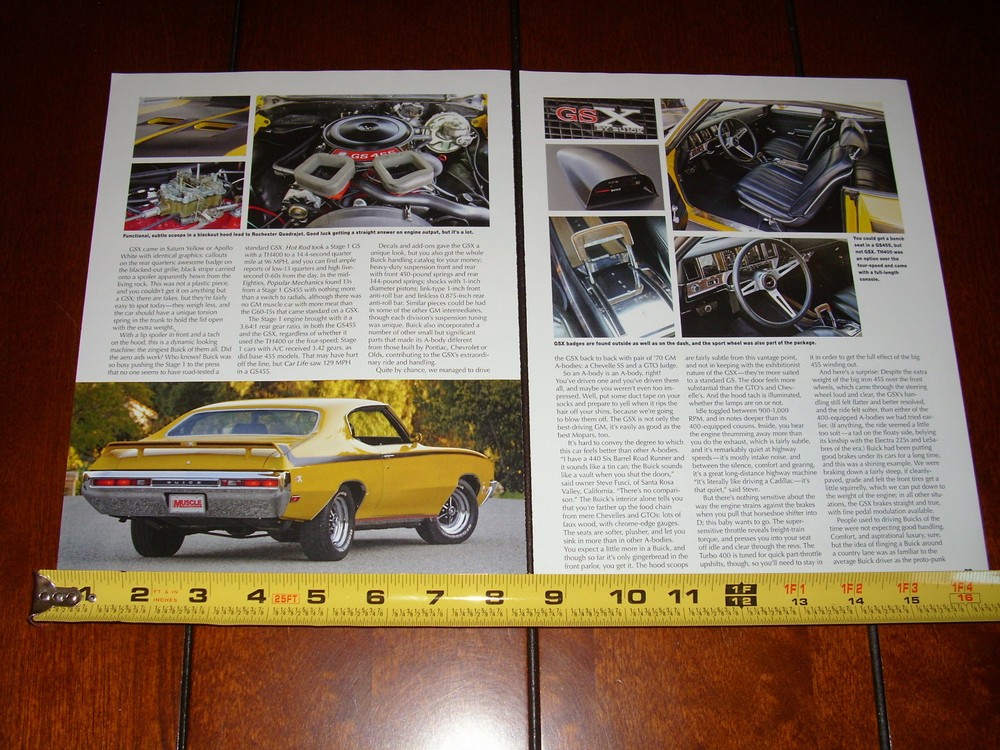 1970 BUICK GSX STAGE 1 - ORIGINAL 2011 ARTICLE