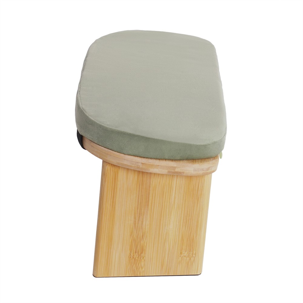 Foldable&Ergonomic Meditation Stool Foldable Kneeling Meditation Bench w/Cushion