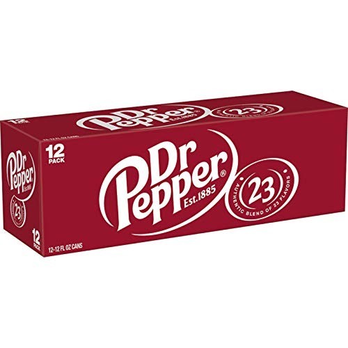 Dr Pepper Soda, 12 fl oz cans, 12 pack