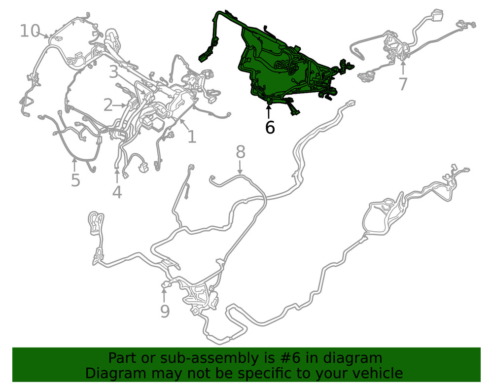 Genuine Ford Wire Harness DP5Z-14401-BA