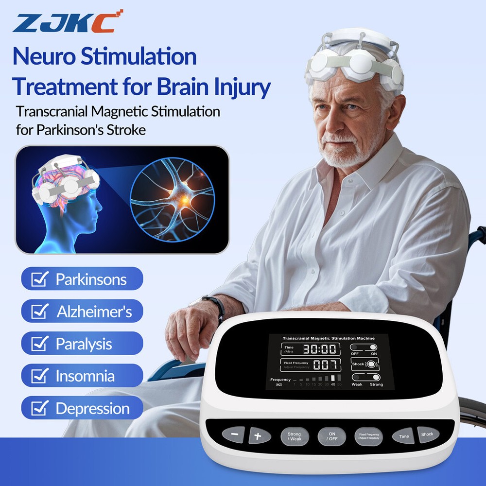 Transcranial Brain Stimulation Rtms Therapy Machine For Stroke Autism Anxiety