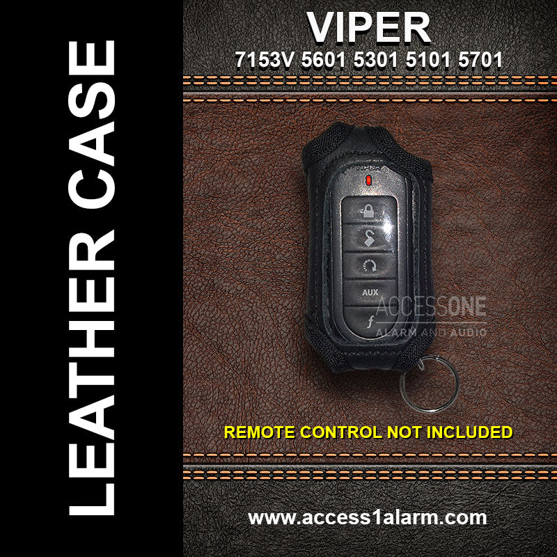 Viper 7153V 1-Way Remote Control Genuine Leather Protective Case For Viper 5202V