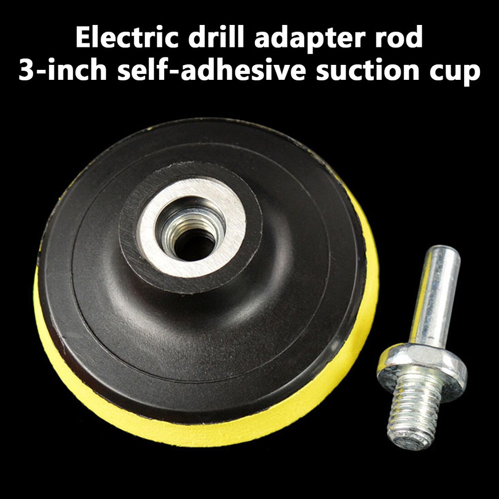 Auto Car Polishing Pad Kit Buffer+ Drill Adapter Polisher 100mm Buffing Pad