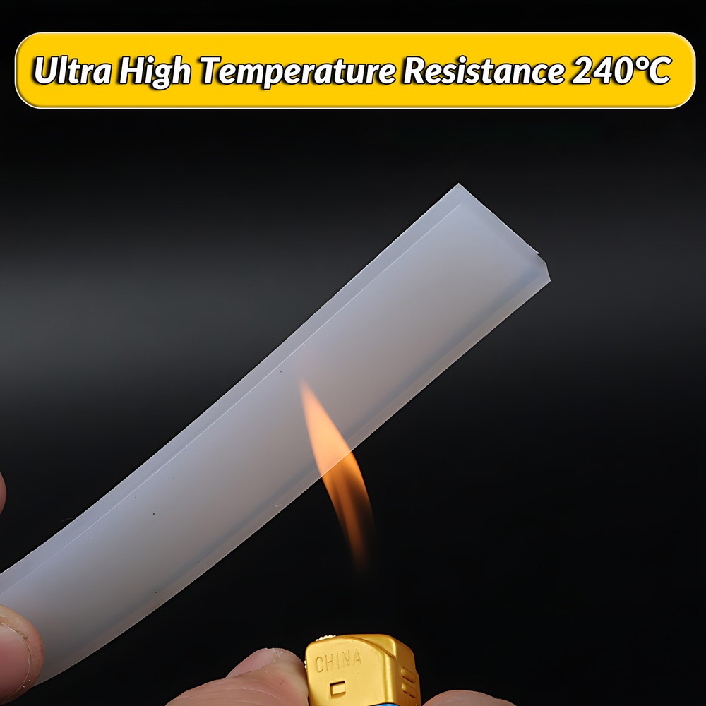 Silicone Rubber Strip - Adhesive Backed Roll - Various Widths, Thickne & Lengths