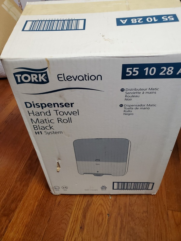 Tork Elevation Dispensor Hand Towel Matic Roll Black H-1 System