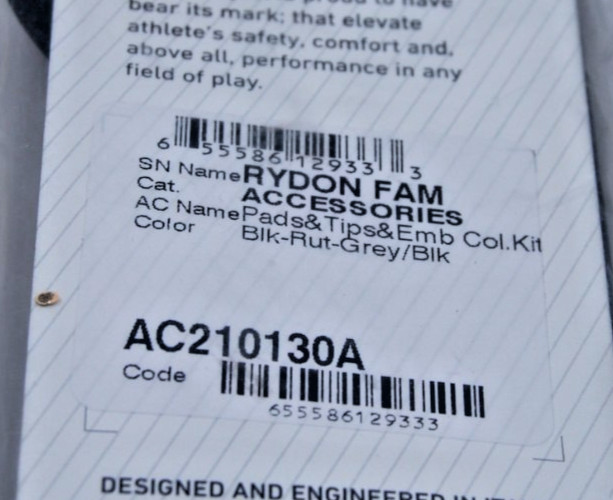 Authentic Rudy Project Rydon Accessories replacement Kit Complete Black