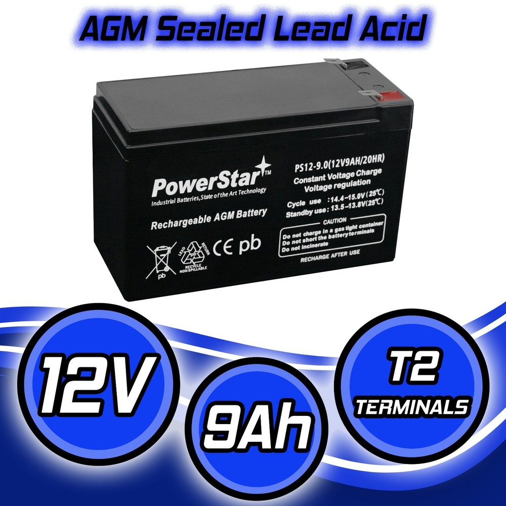 12V 9AH sla PowerStar replacement for exp1290