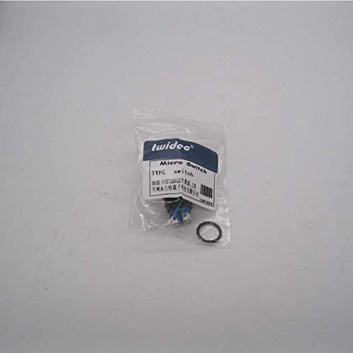 /16mm Waterproof Metal Shell Momentary Raised Top Push Button Switch Black