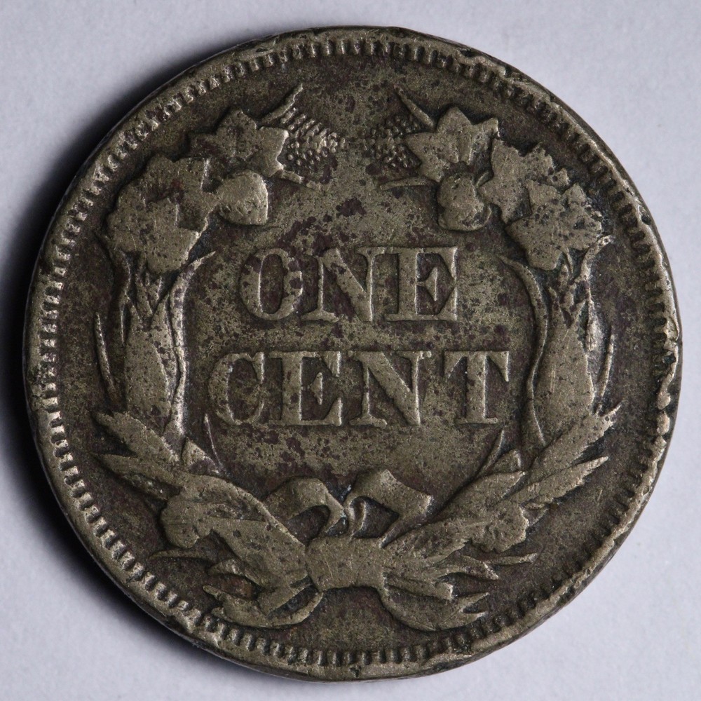 1857 Flying Eagle Cent Penny VF E110 TACM