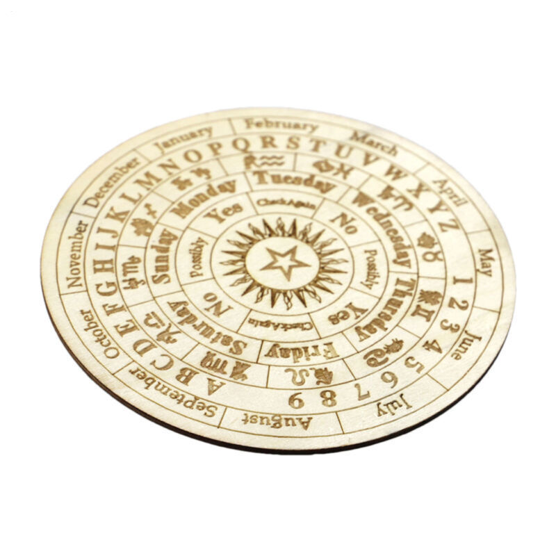 Star Pendulum Board Wooden Dowsing Board Metaphysical Divination Board