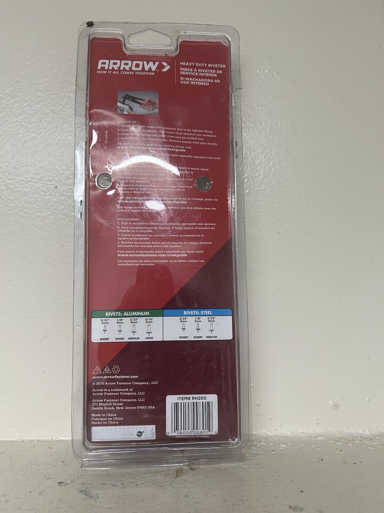 Arrow RH200 Heavy Duty Riveter Hand Tool (New)