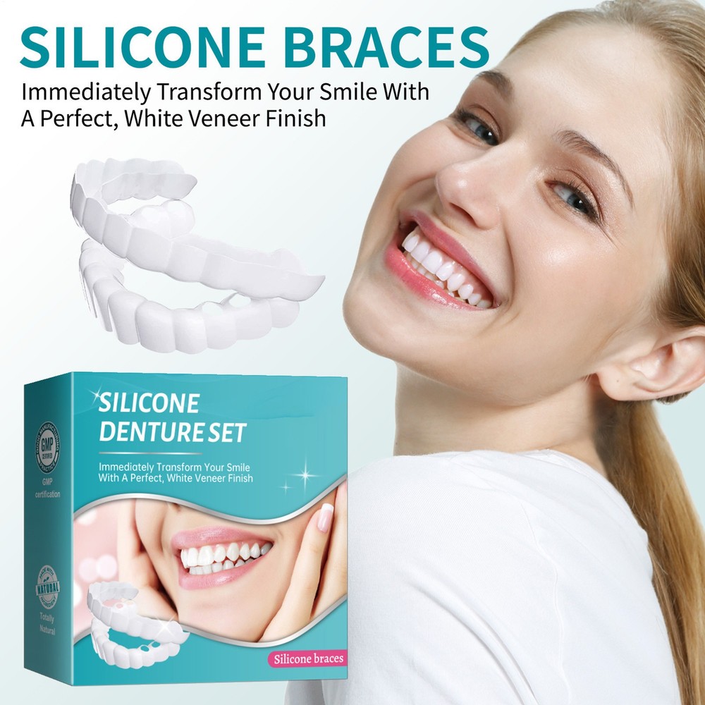 Teeth Dentures Tooth Replacement Set Upper And Lower Dentures For High Grade