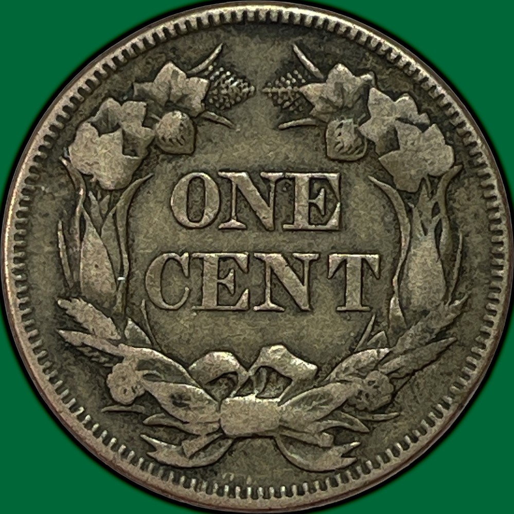 1857 Flying Eagle Cent Choice Extremely Fine XF+ Coin, Light Scratch #37123