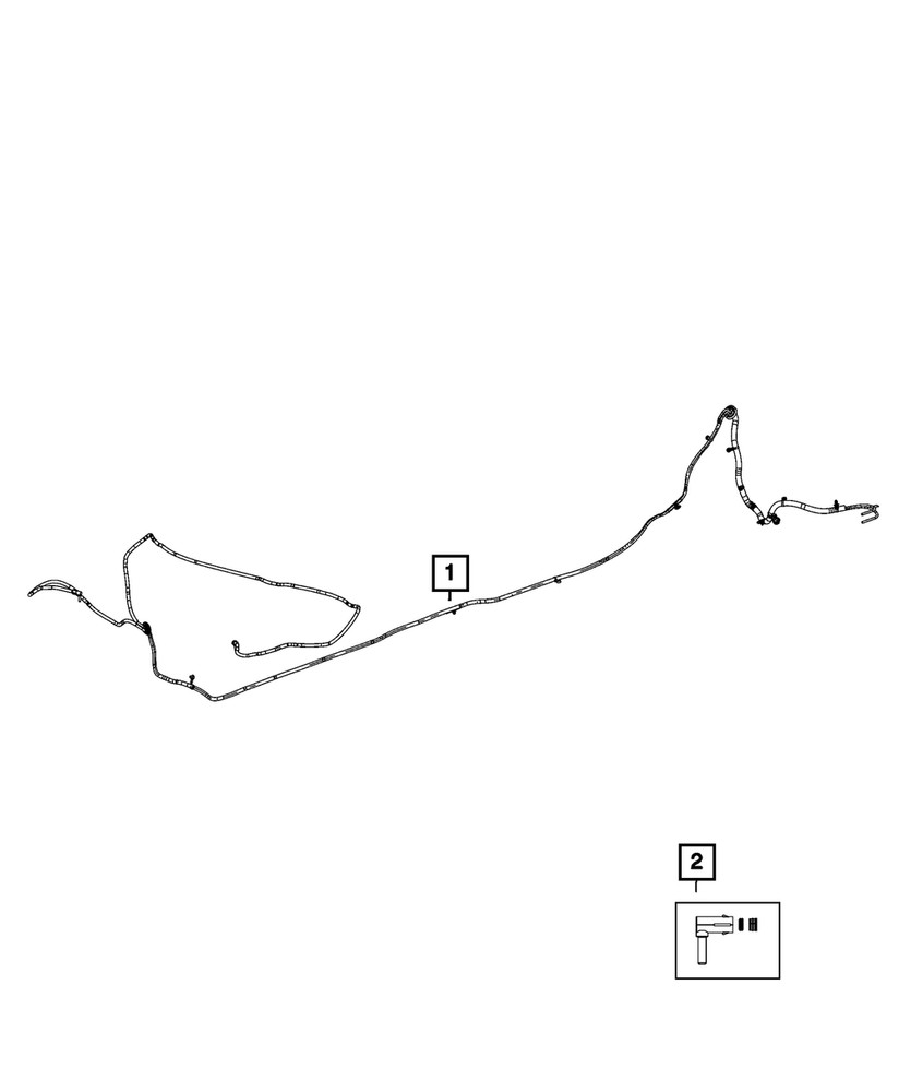 Genuine Mopar Air Line Assembly Front Left 68497536AF