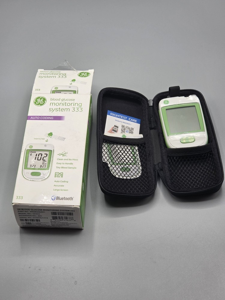 Open Box GE333 Blood Glucose Monitoring System | Glucometer | Auto Coding
