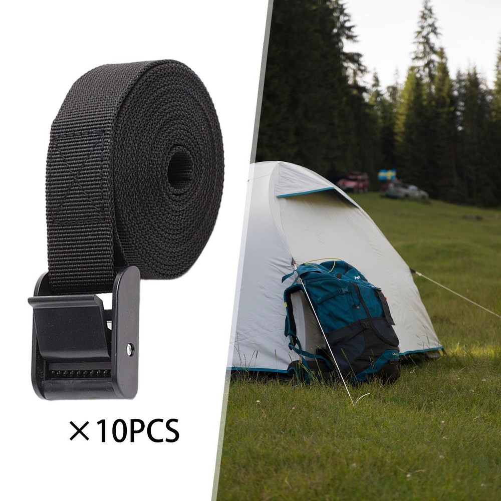 10 Pieces Cargo Securing Straps Lashing Straps Adjustable