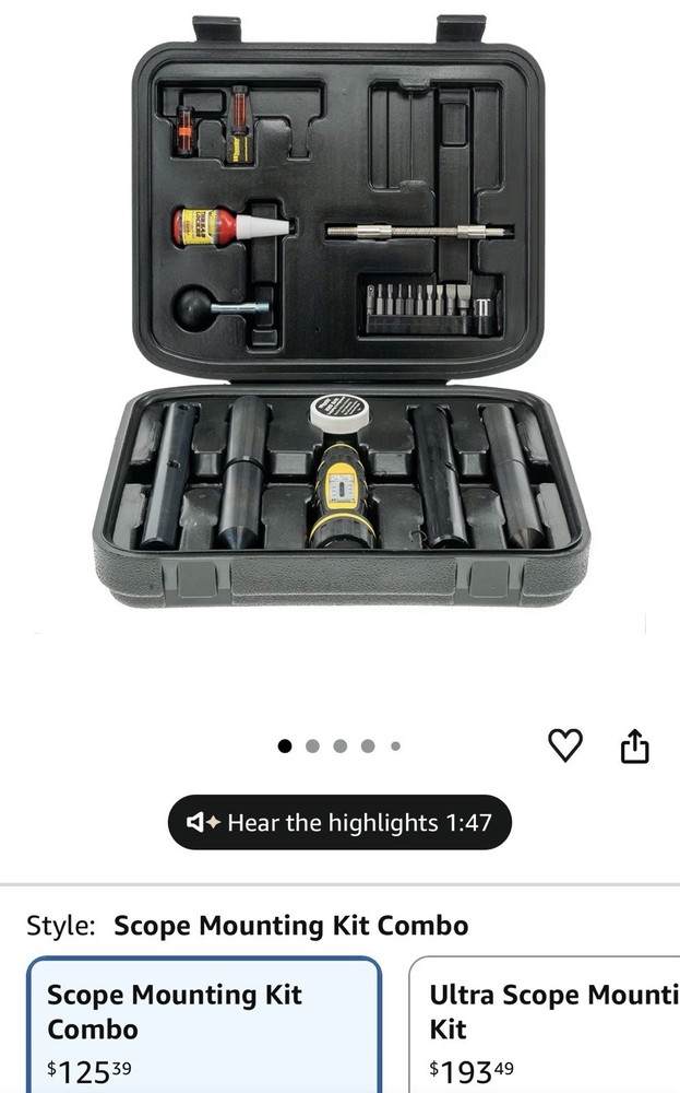 Wheeler Scope Mount Kit Combo