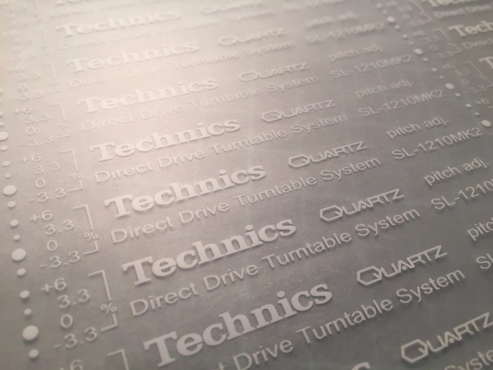 RESTORATION TRANSFER KIT for TECHNICS 1200 1210 MK2 (PRE LACQUER APPLICATION)