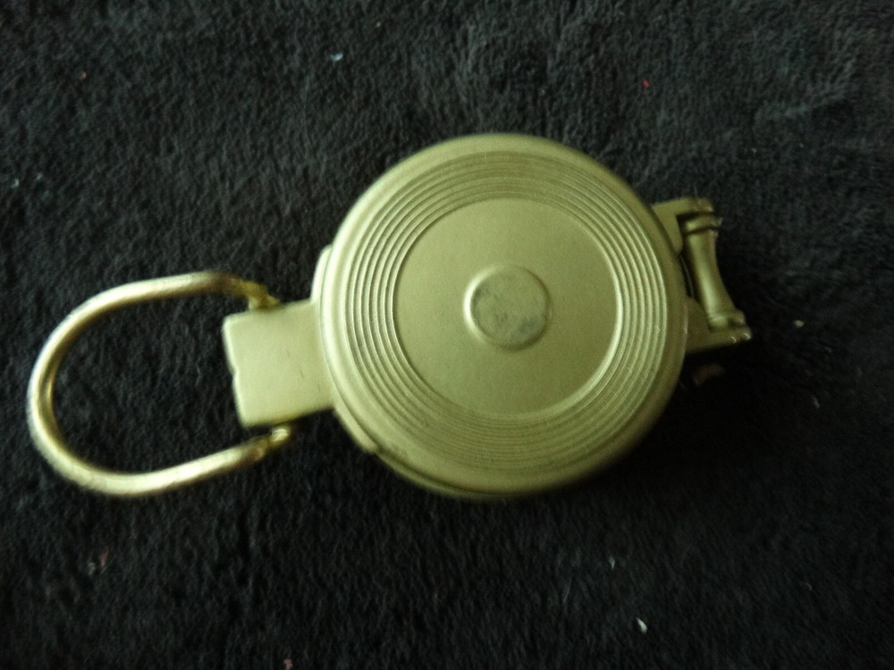 HEAVY BRASS Pocket Compass NICE WORKS