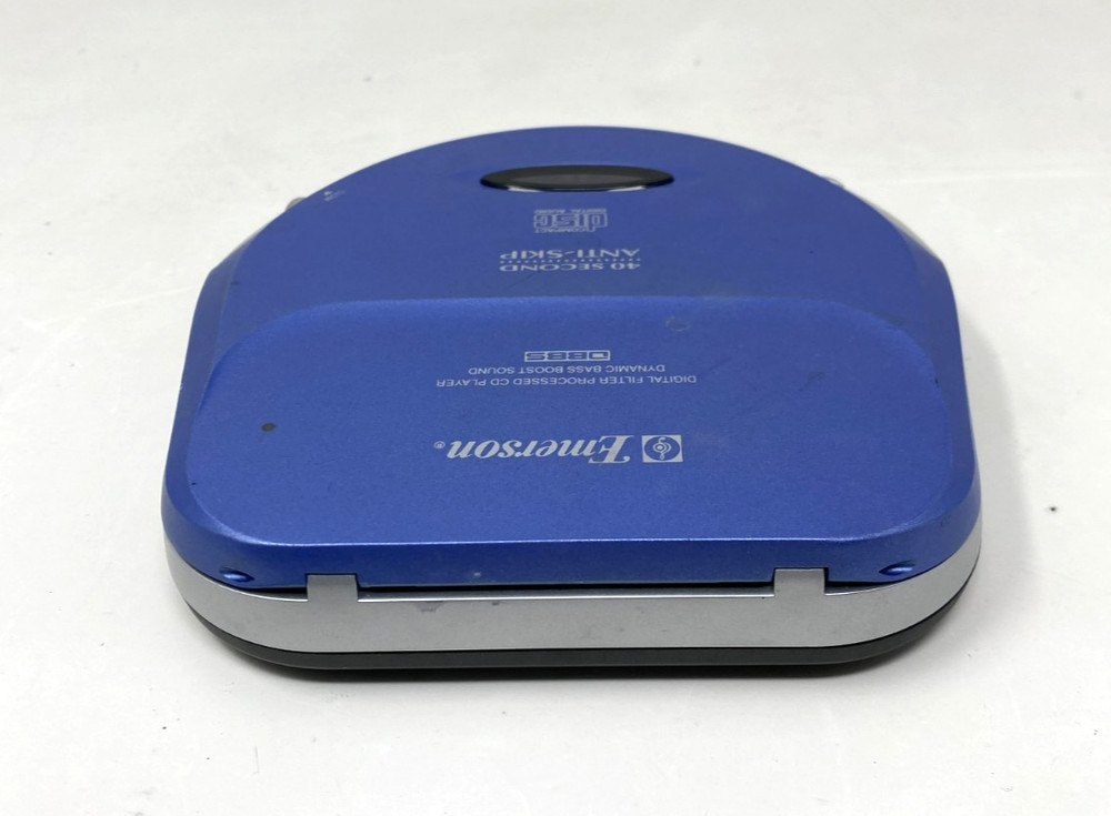 Emerson HD7060 Portable CD Player Blue Compact Disc Audio