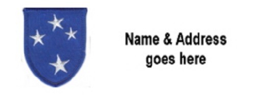 Address Labels - Americal Division #1
