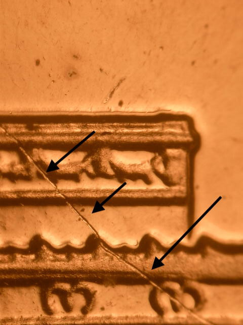 1960 Gem Proof Struck Thru Thread on Reverse Lincoln Cent MUST SEE!!