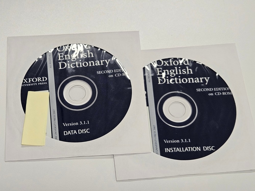 Oxford English Dictionary Version 3.1.1 CD-ROM 2 CDs with installation code