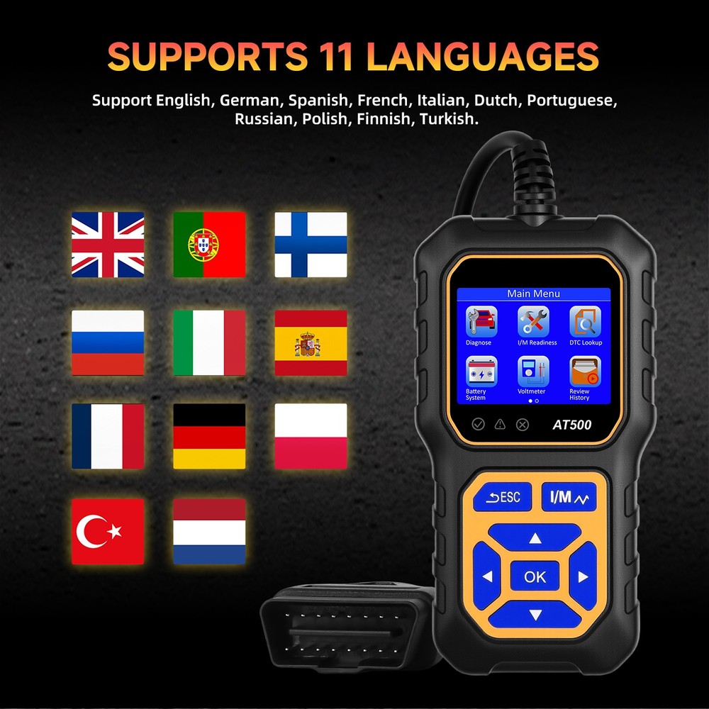 Car Diagnostic Scanner Code Reader Engine Tool Fault for OBD II Protocol 996-UP