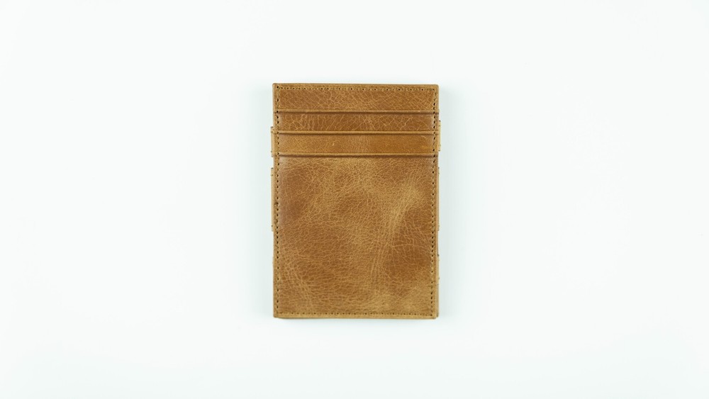 Handmade Leather Magic Slim Wallet – Minimalist RFID Front Pocket Wallet