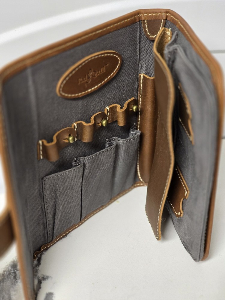 Rustico Leather Travel Organizer Case Brown Handmade USA