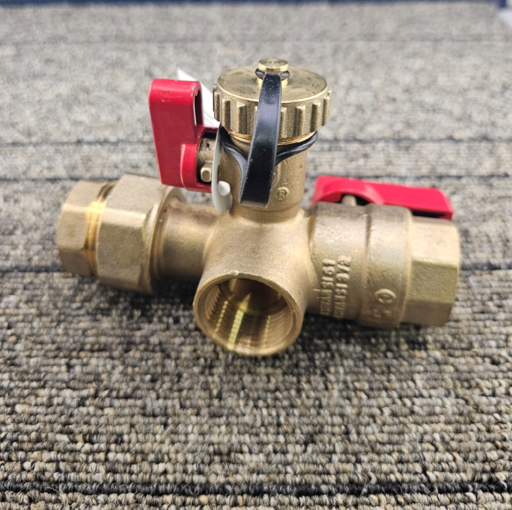 EASYFLEX 3/4" TANKLESS WATER HEATER BRASS VALVE 125 PSI Max 600 WOG