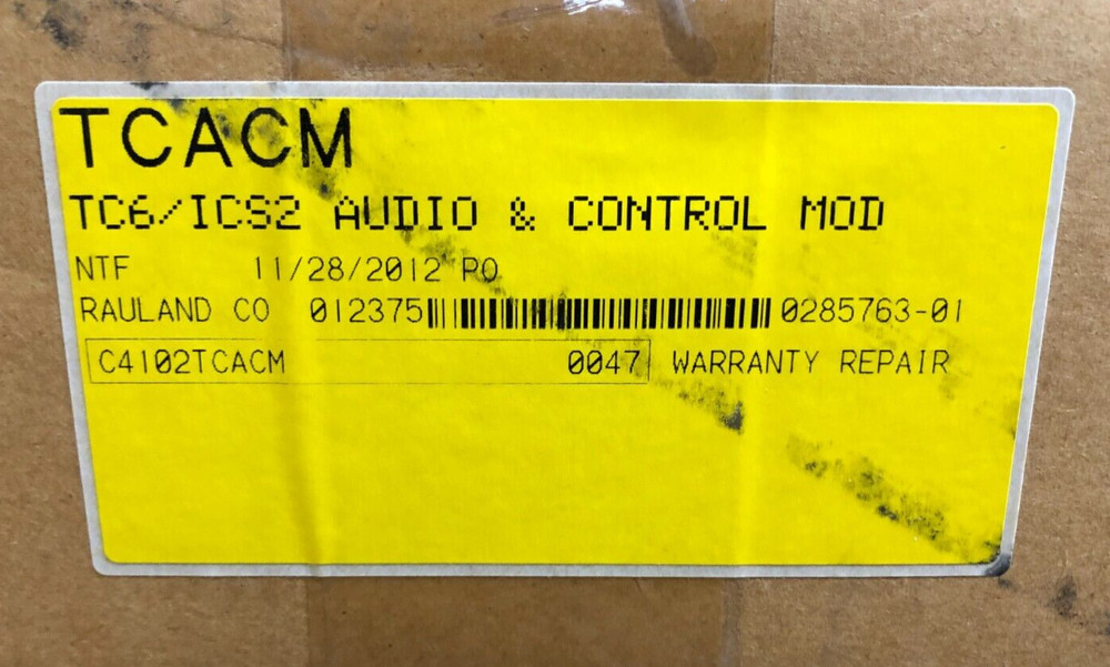 Rauland-Borg TCACM Audio & Control Module TC6/ICS2