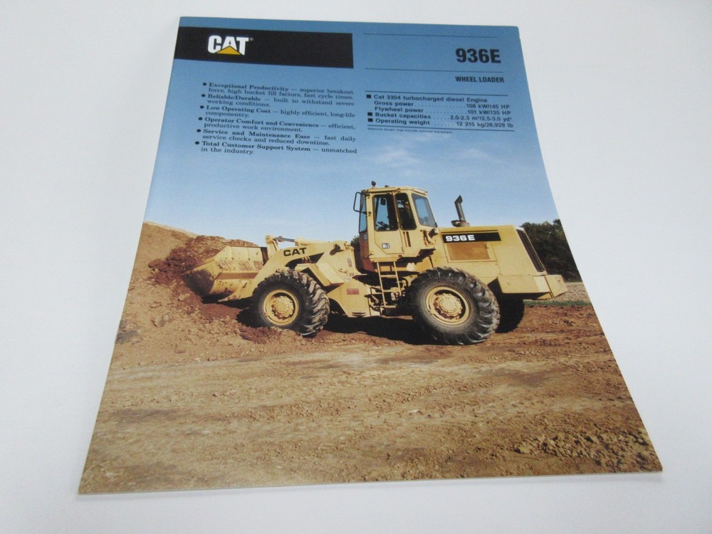 Caterpillar 936E Wheel Loader Sales Brochure 14 Page