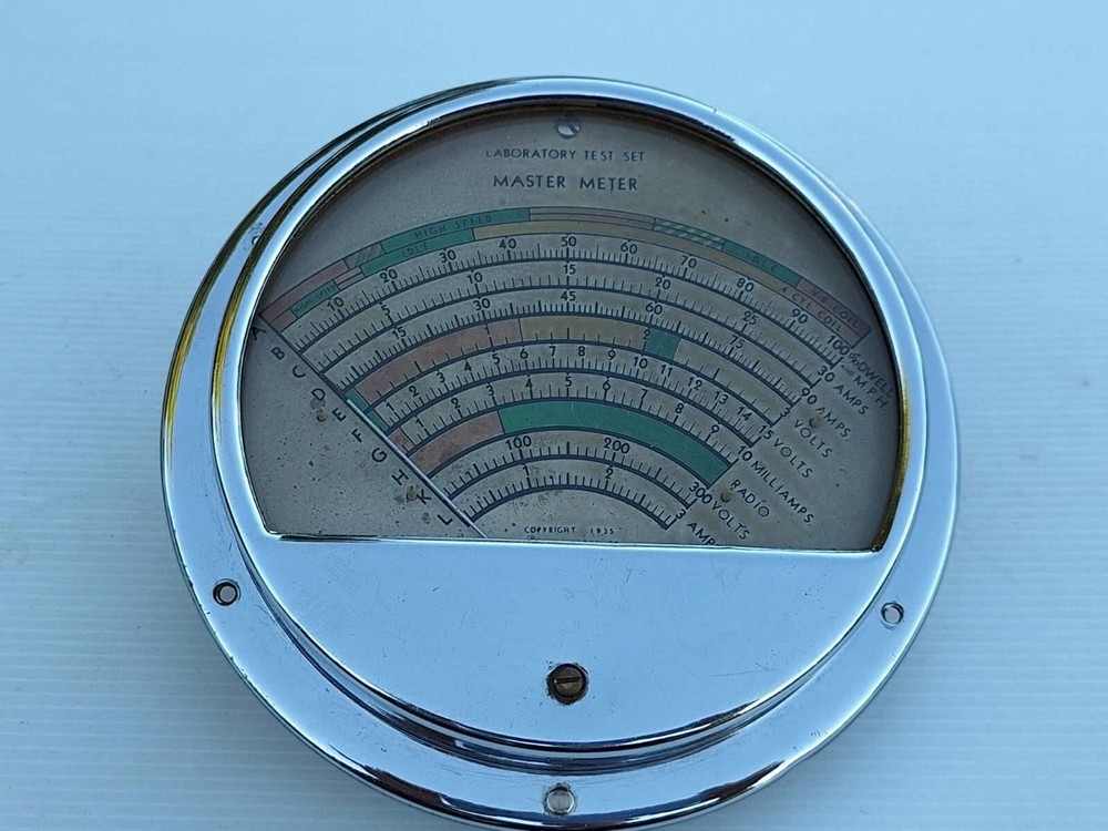 Vintage Automotive Test Meter / Guage for FORD Diagnostic Engine Analyzer