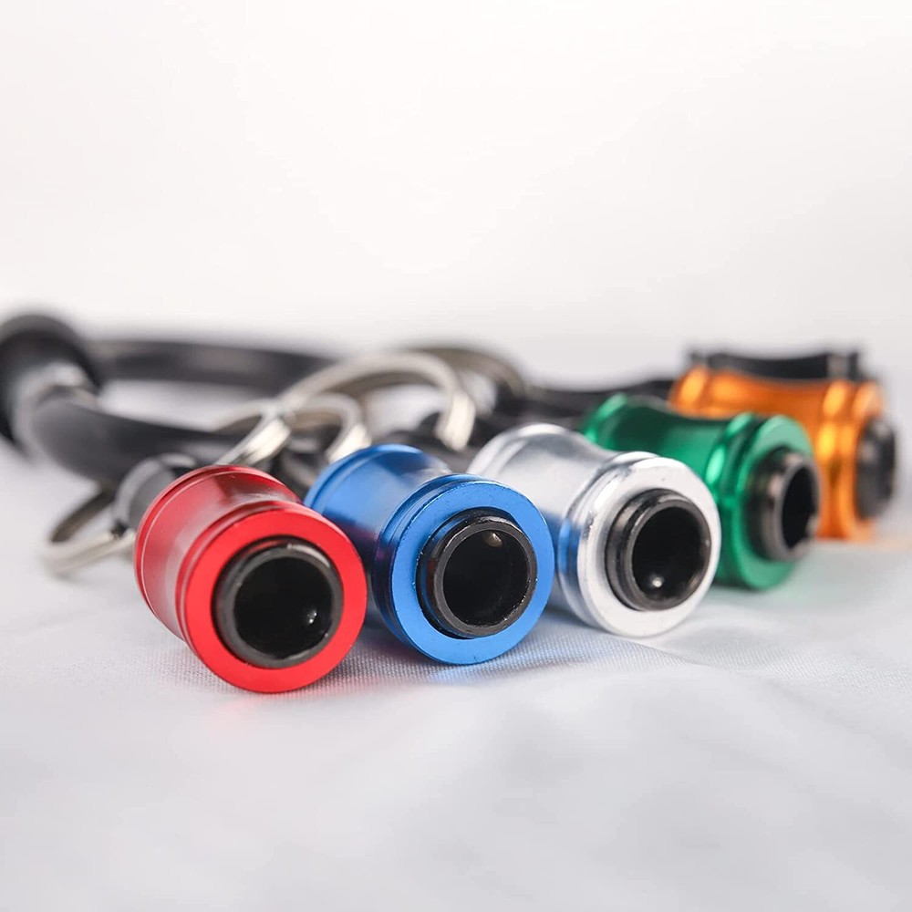 14Pcs 1/4" Hex Shank Quick Release Keychain Screwdriver Drill Bits Holder Set