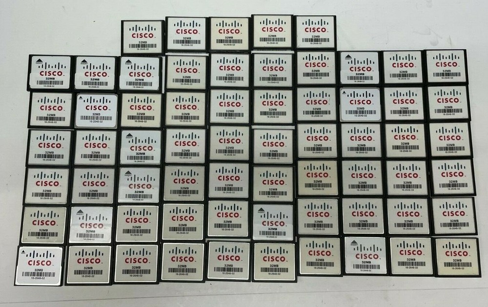 CISCO 16-2648-02 32MB FLASH MEMORY CARD (QTY 65)