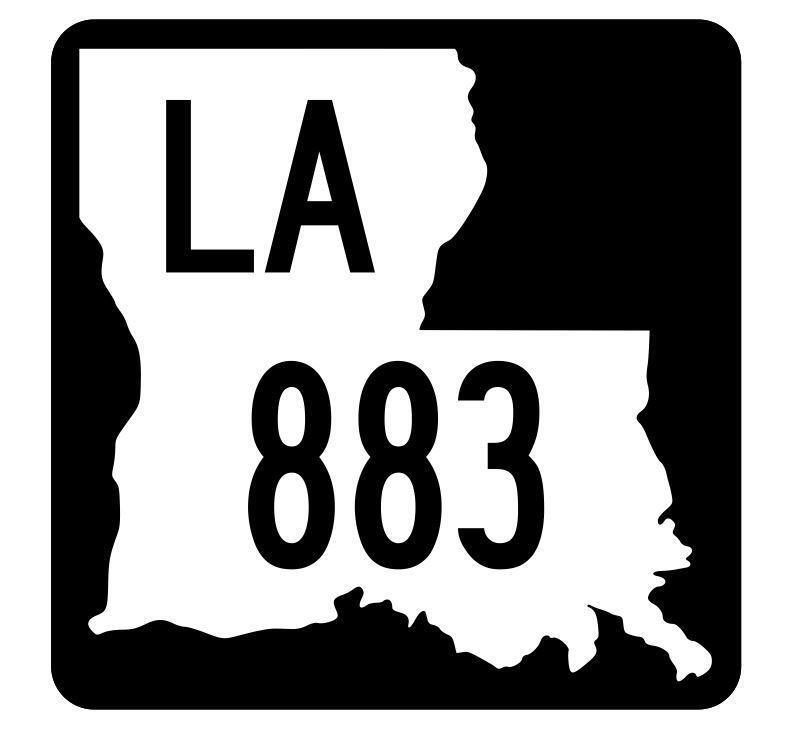 Louisiana State Highway 883 Sticker Decal