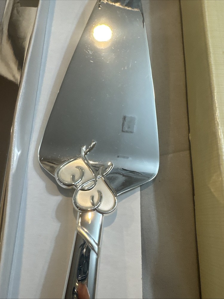 Lenox Silver Plated 2 Piece Dessert Set True Love