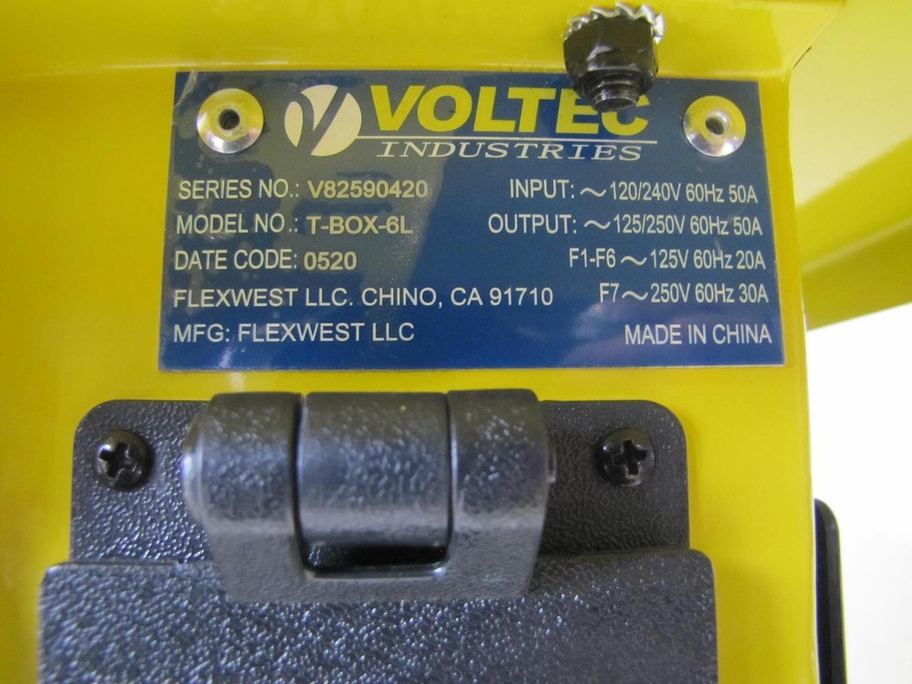 Voltec 09-00675 Temporary Power Distribution Box T-BOX-6L