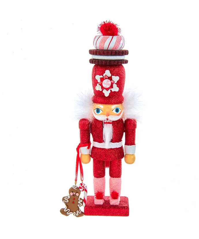 12" Hollywood Nutcrackers™ Gingerbread With Cookie Hat Nutcracker HA0066 w