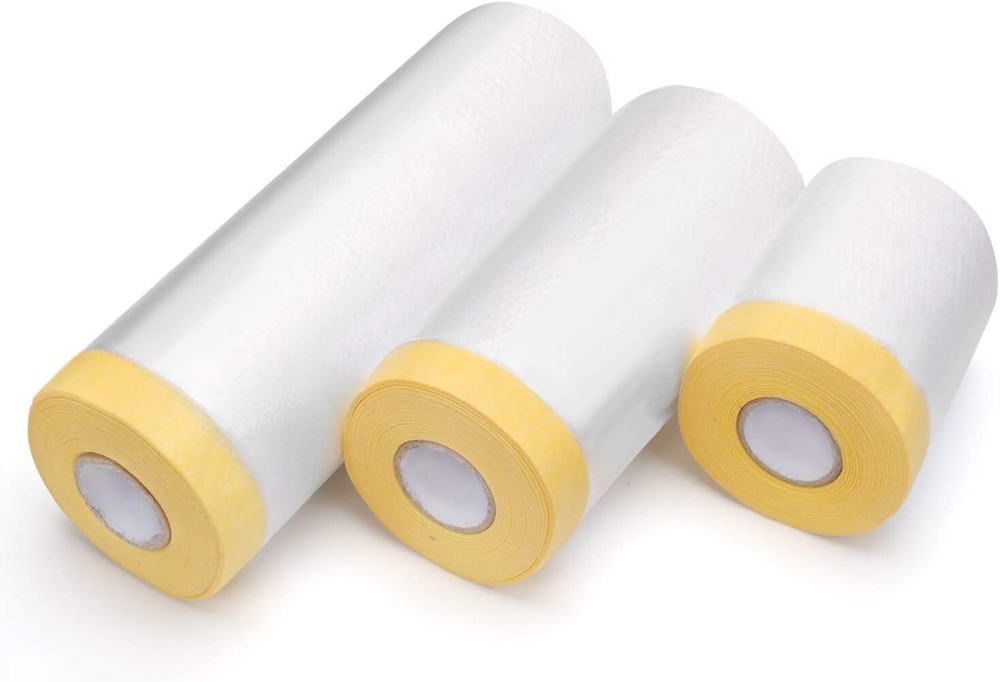 Water-Resistant, Lightweight Masking Tape & Drape - Assorted Sizes Included