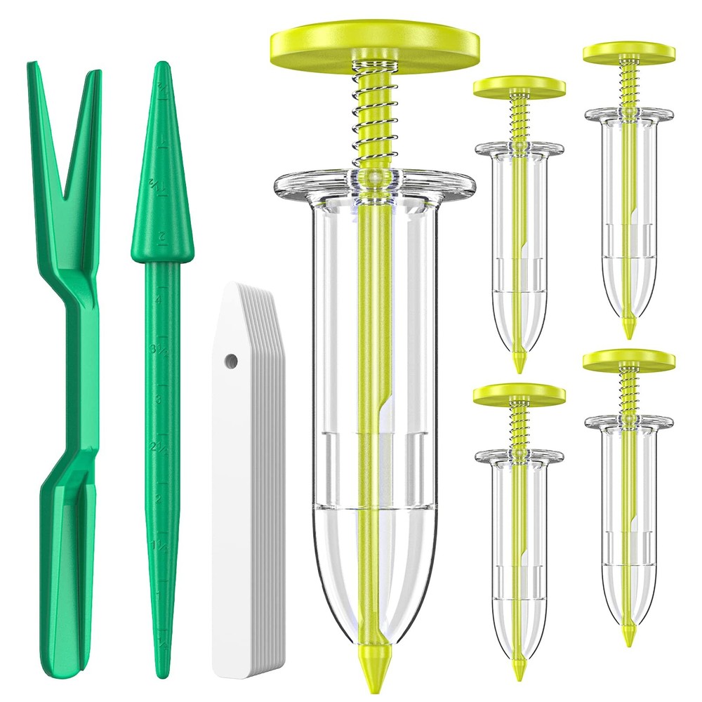 17 Pack Seed Planter Tool, Hand Seeder, Mini Sowing Seed Dispenser Sower, See...