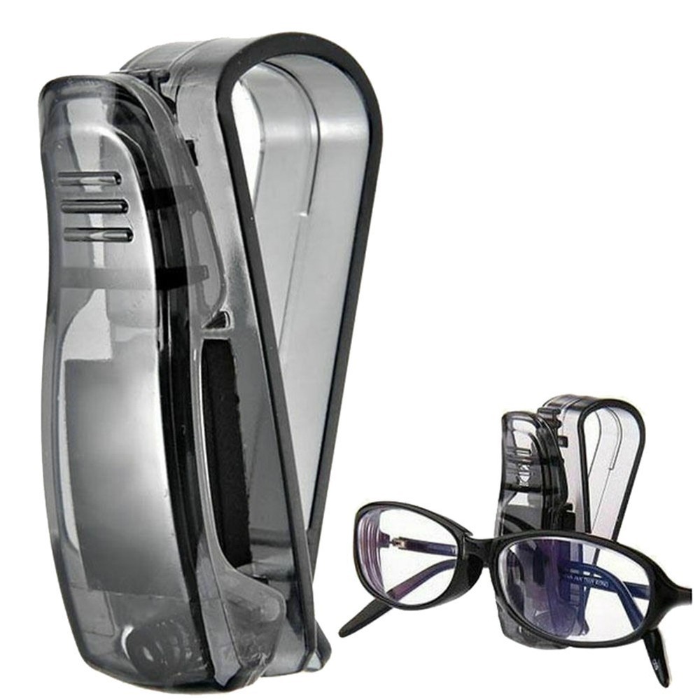 Replacement Car Glasses Clip Holder Card Holder Plastic Black Practical