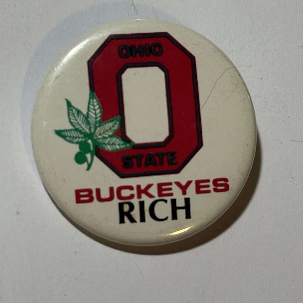 Ohio State Buckeyes 0 Pinback Button “Rich”