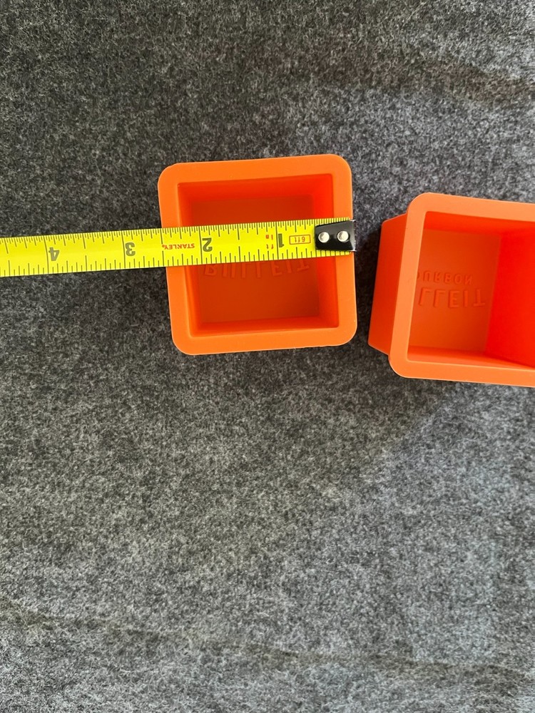 Set of 2 Bulleit Bourbon Large Square Silicone Ice Cube Molds