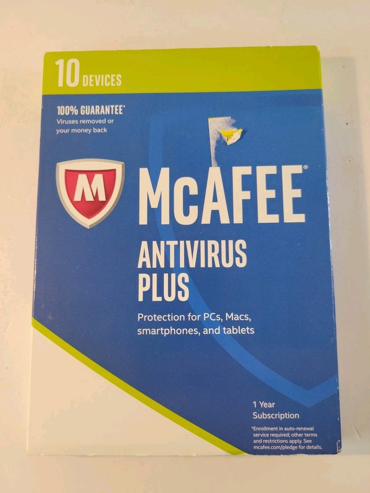 Mcaffee Antivirus Plus 2016 Intel Security 10 Device SEALED