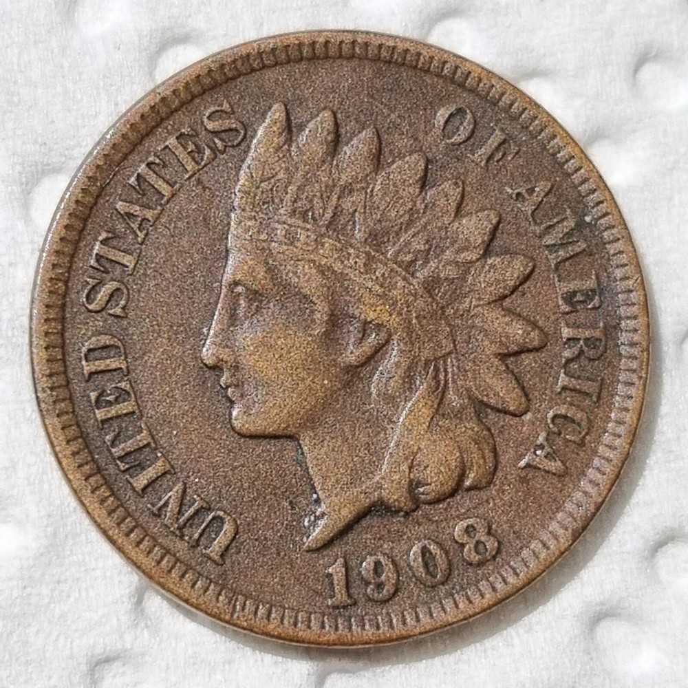 1908 Indian Head Cent 1c Better Grade XF #91883