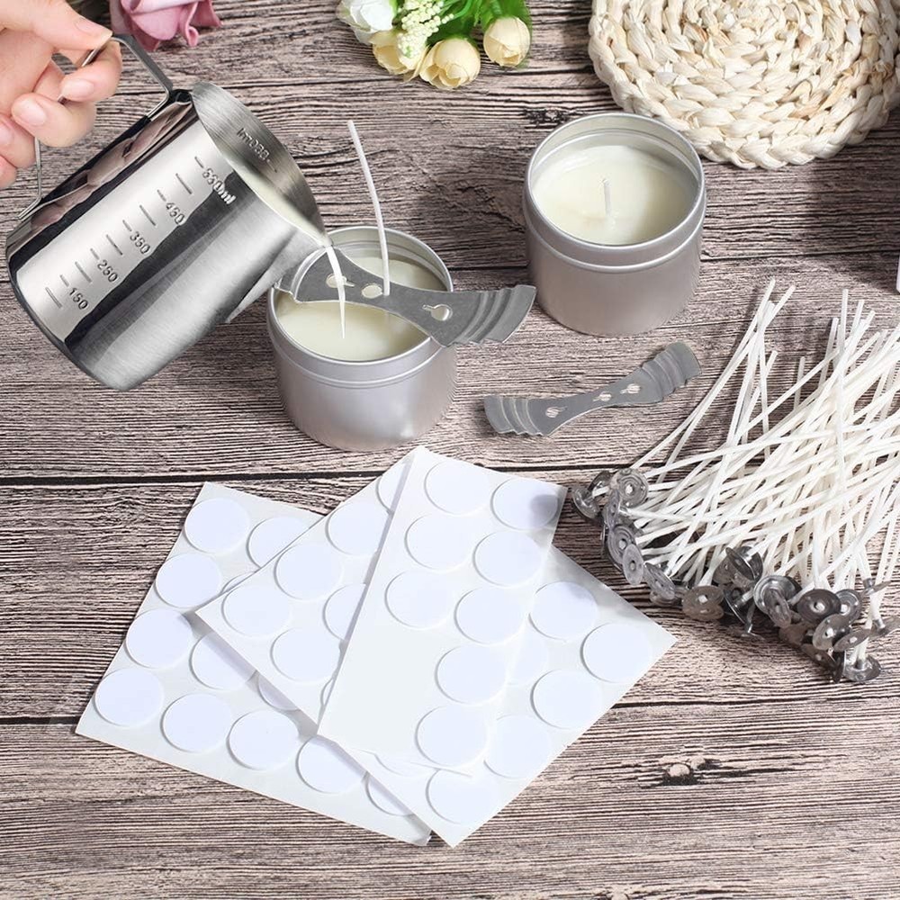 Candle Making Kit Soy Wax DIY Tools Complete Includes Pouring Pot Wicks Wick ...