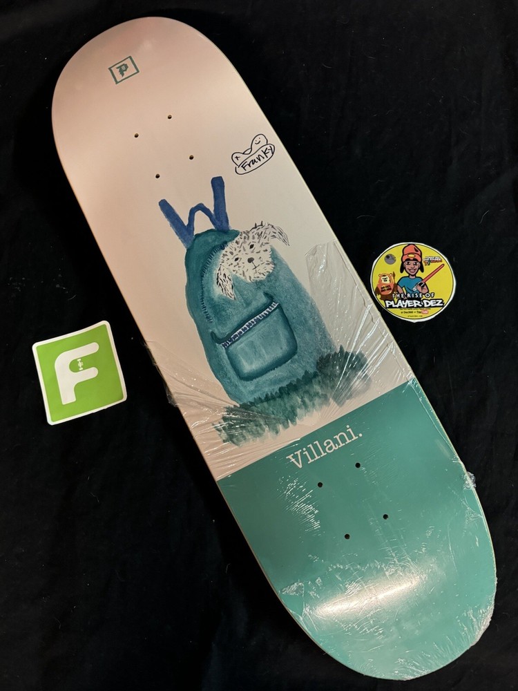 RARE SIGNED Primitive Franky Villani Noodles Skateboard Deck Egg Shaped AUTO